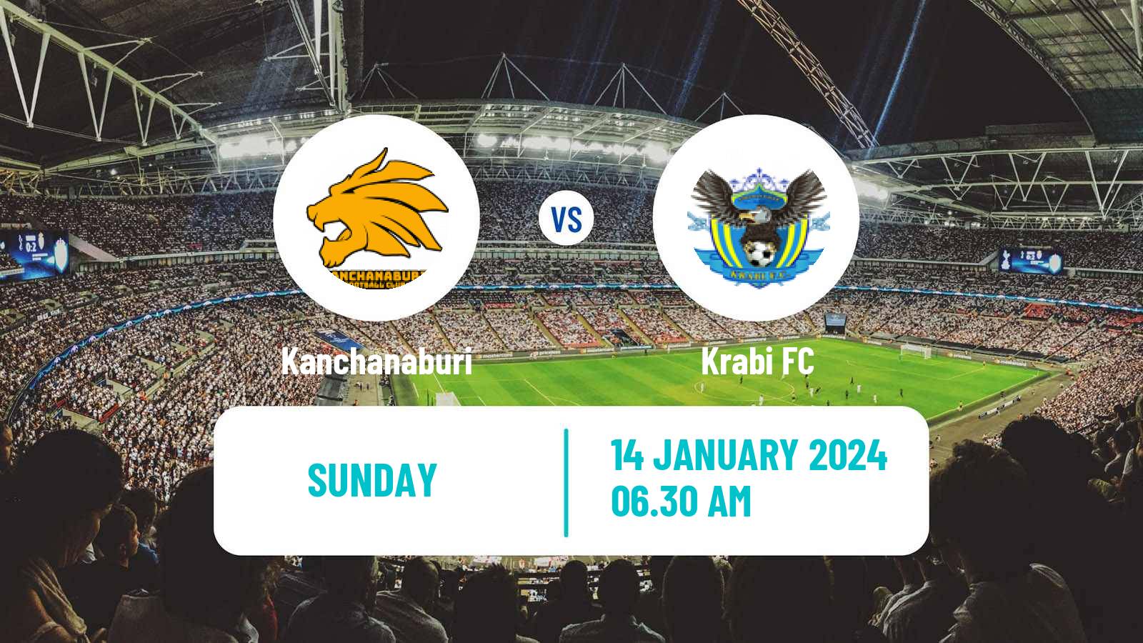 Soccer Thai League 2 Kanchanaburi - Krabi