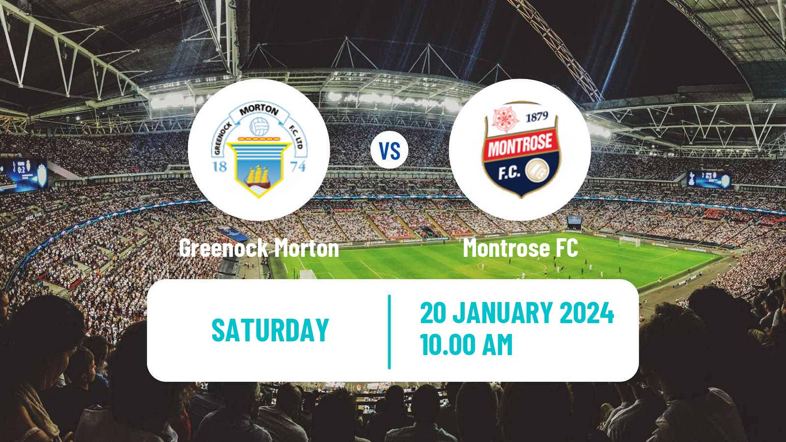 Soccer Scottish Cup Greenock Morton - Montrose