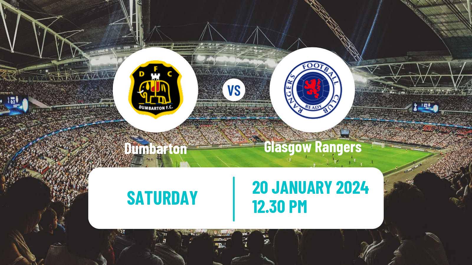 Soccer Scottish Cup Dumbarton - Glasgow Rangers
