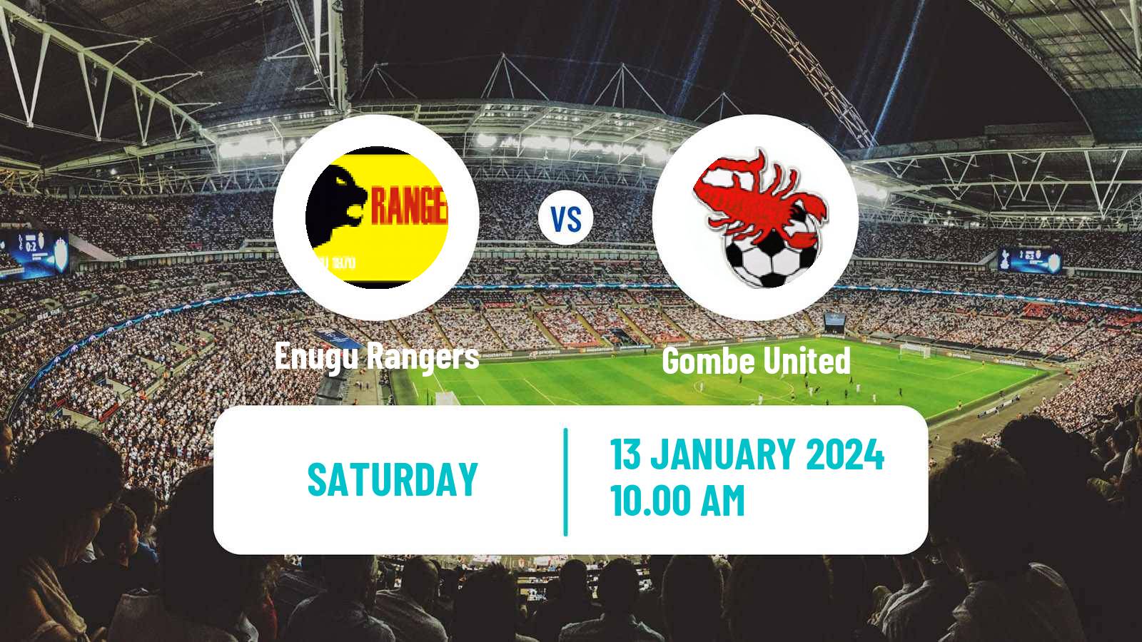 Soccer Nigerian Premier League Enugu Rangers - Gombe United