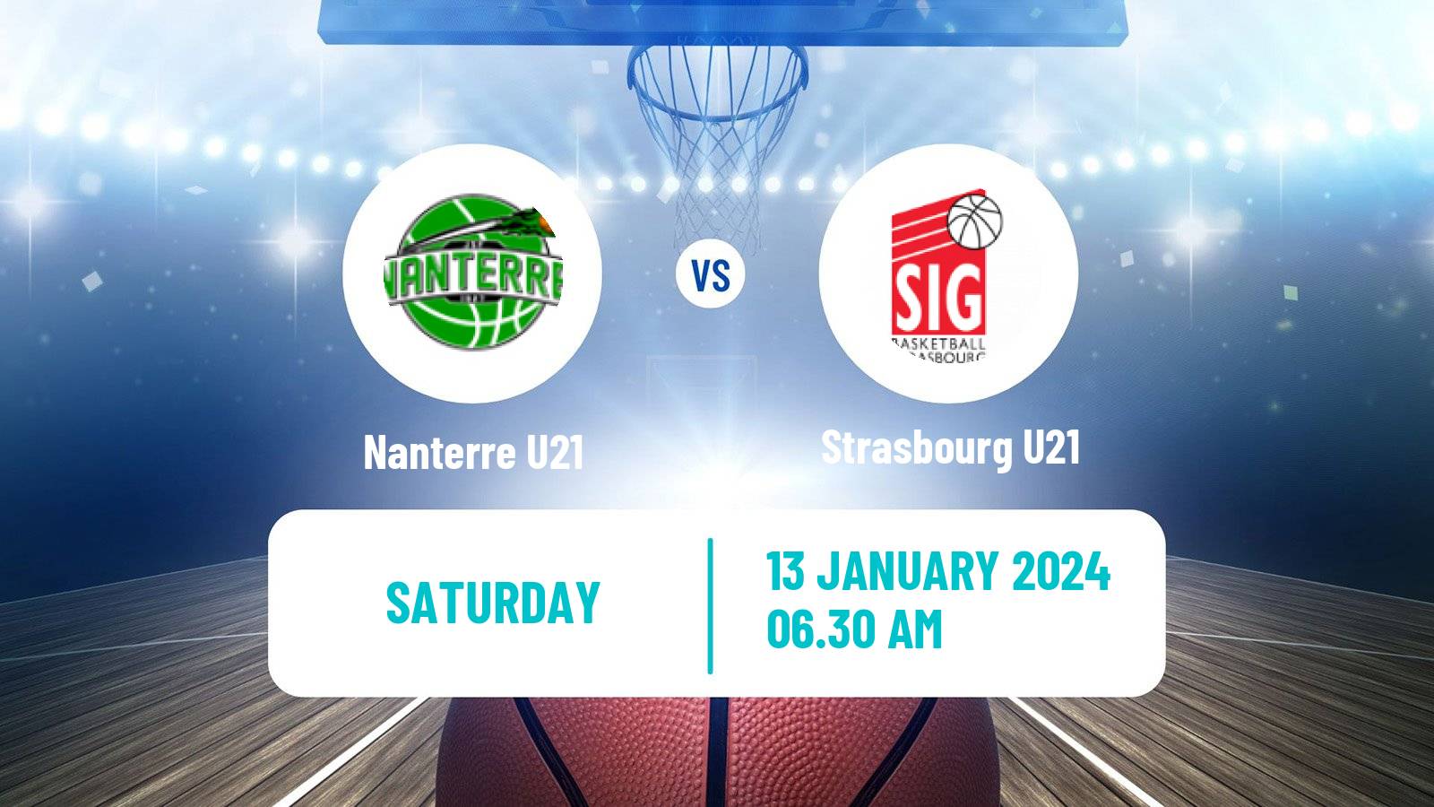 Basketball French Espoirs U21 Basketball Nanterre U21 - Strasbourg U21
