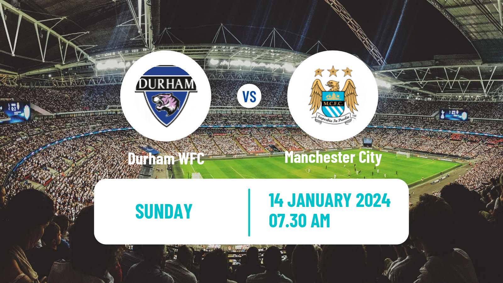 Soccer English FA Cup Women Durham - Manchester City