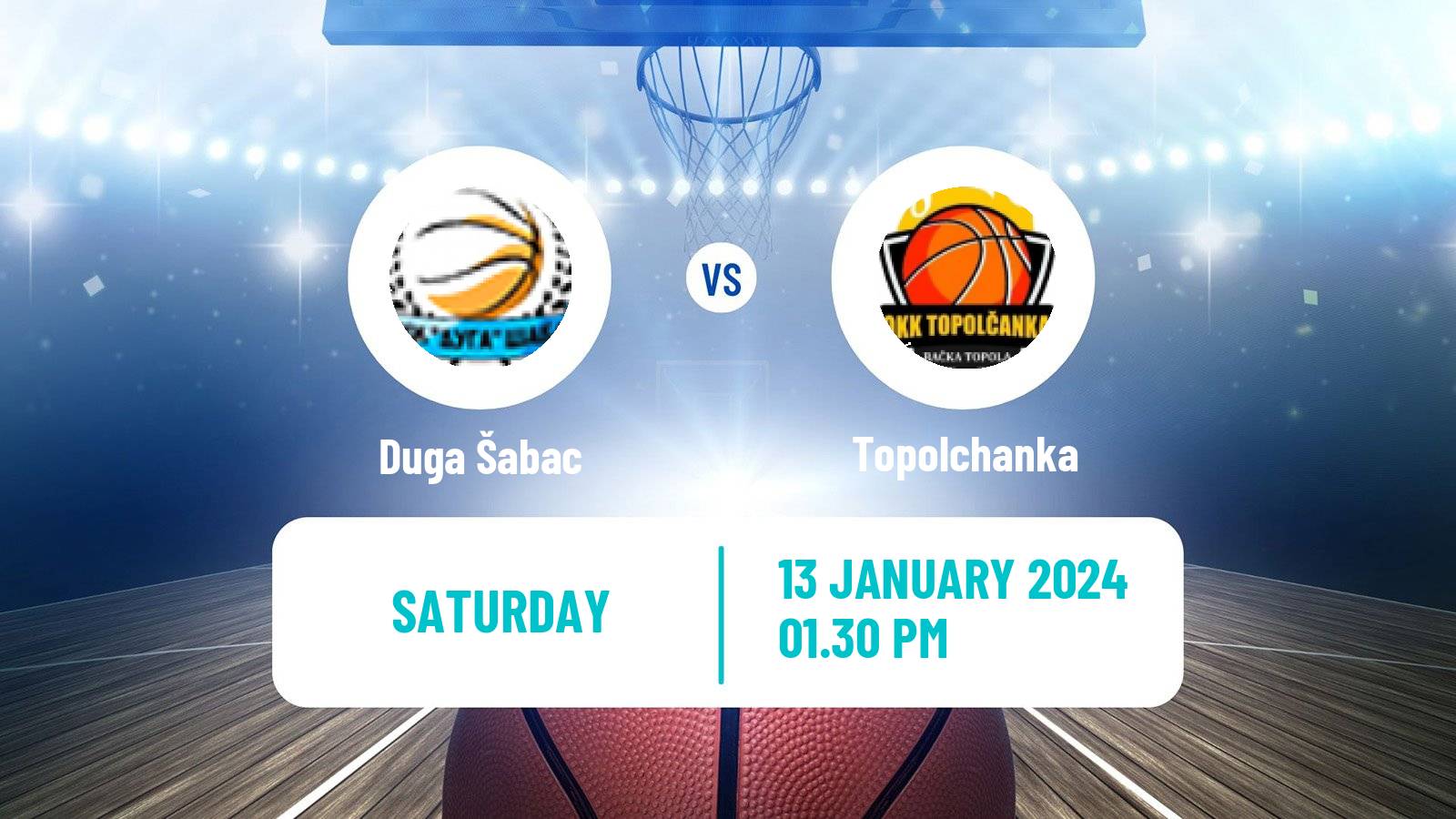 Basketball Serbian 1 ZLS Basketball Women Duga Šabac - Topolchanka