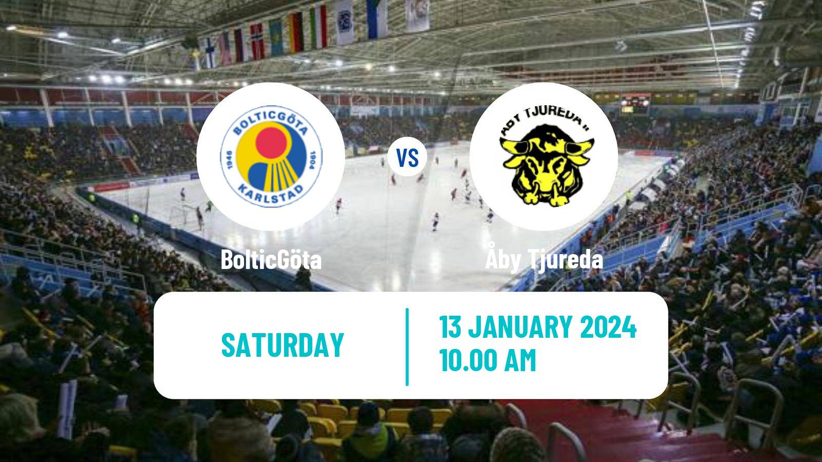 Bandy Swedish Allsvenskan Bandy BolticGöta - Åby Tjureda