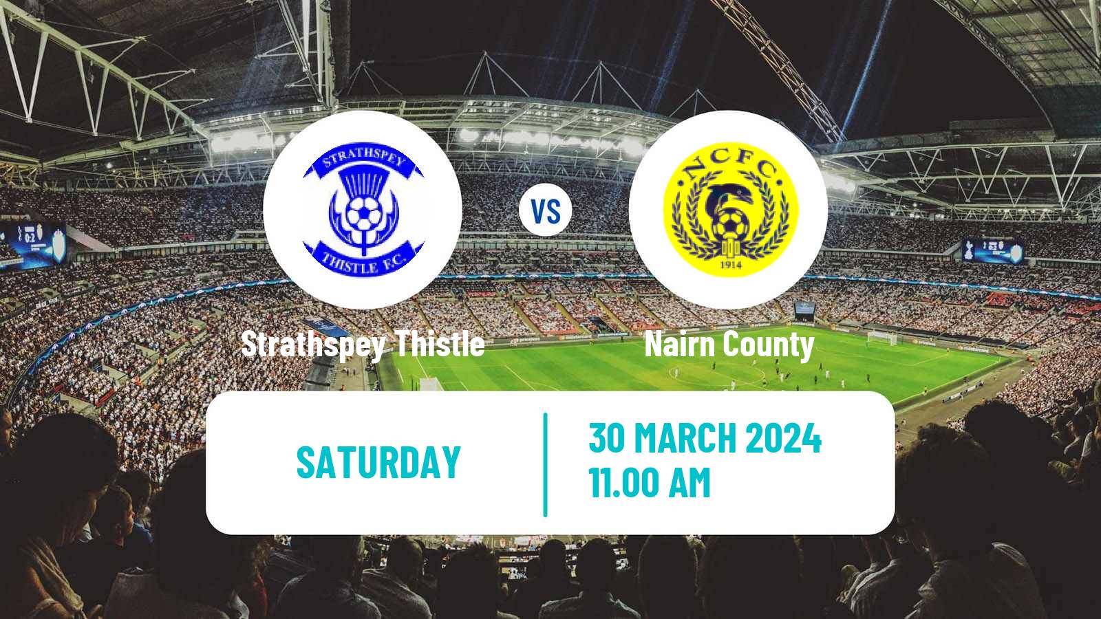 Soccer Scottish Highland League Strathspey Thistle - Nairn County