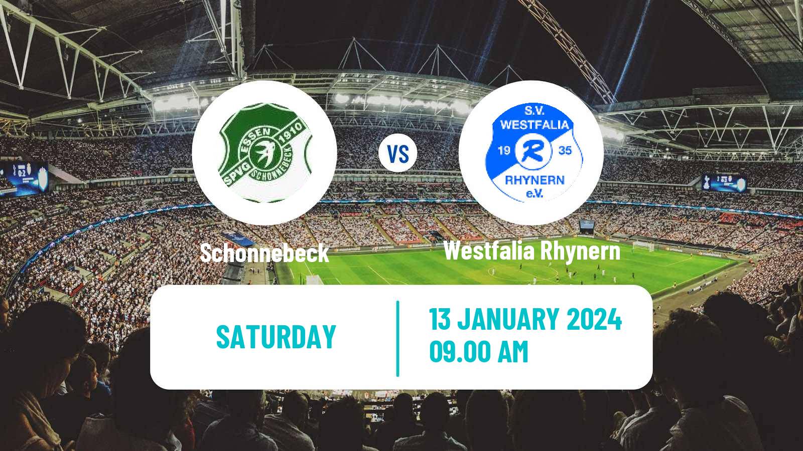 Soccer Club Friendly Schonnebeck - Westfalia Rhynern