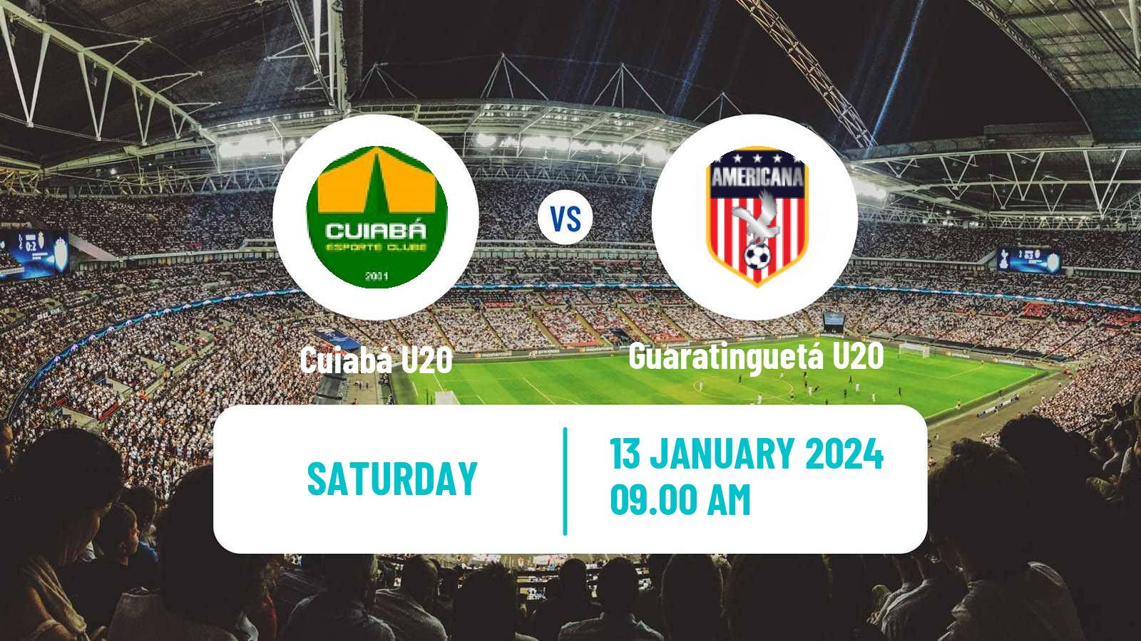Football Brazilian Copa Sao Paulo de juniores Cuiabá U20 - Guaratinguetá U20