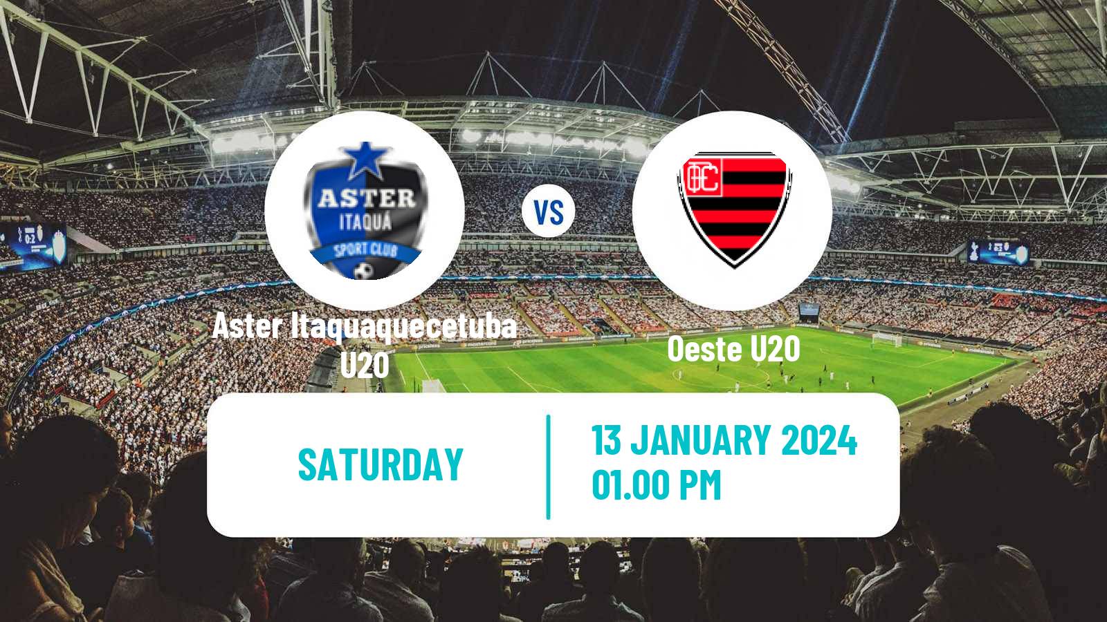 Soccer Brazilian Copa Sao Paulo de juniores Aster Itaquaquecetuba U20 - Oeste U20