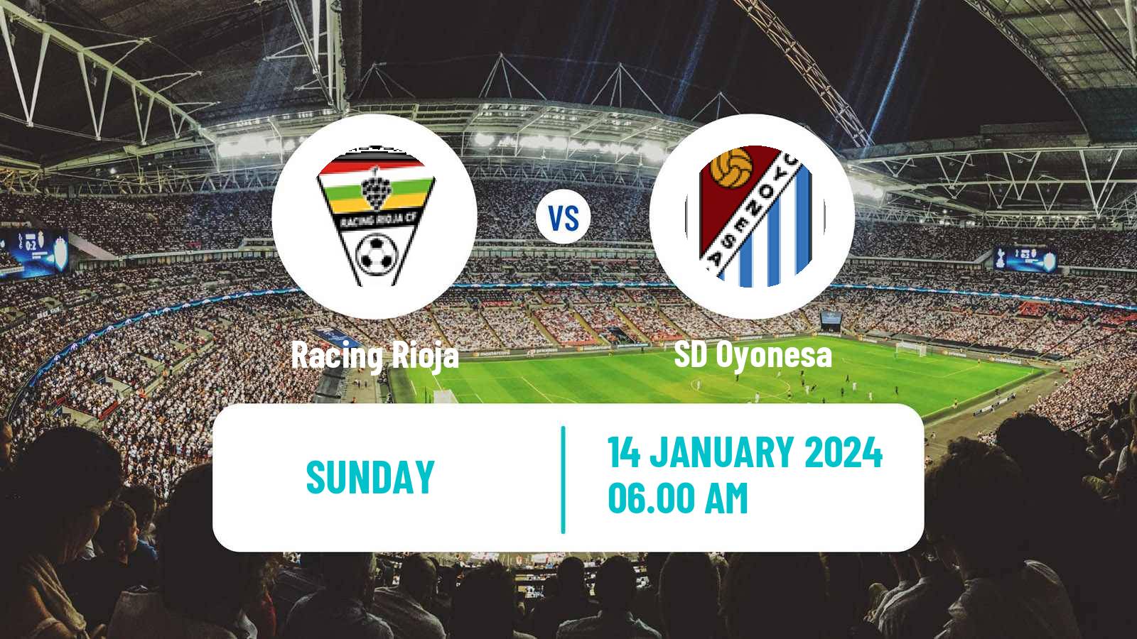 Soccer Spanish Tercera RFEF - Group 16 Racing Rioja - Oyonesa