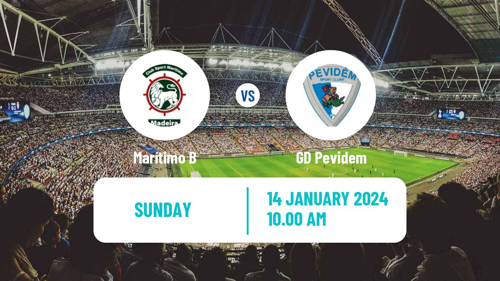 Soccer Campeonato de Portugal - Group A  Marítimo B - Pevidem