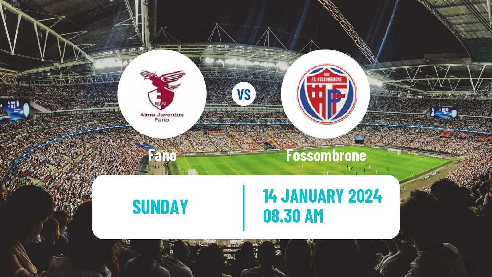 Soccer Italian Serie D - Group F Fano - Fossombrone
