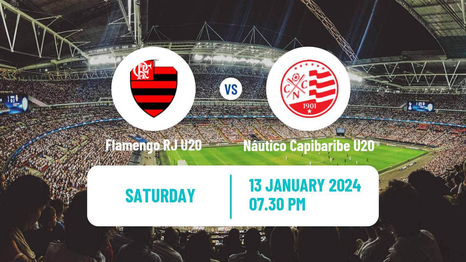 Soccer Brazilian Copa Sao Paulo de juniores Flamengo RJ U20 - Náutico Capibaribe U20