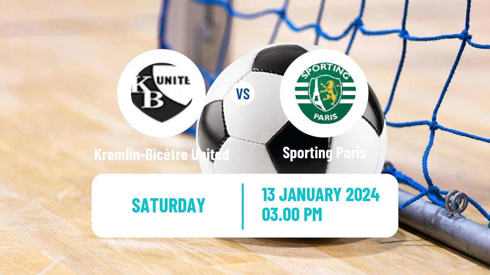 Futsal French D1 Futsal Kremlin-Bicêtre United - Sporting Paris