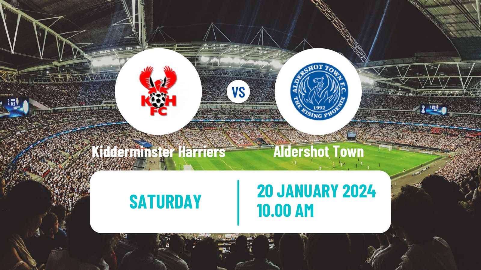 Soccer English National League Kidderminster Harriers - Aldershot Town