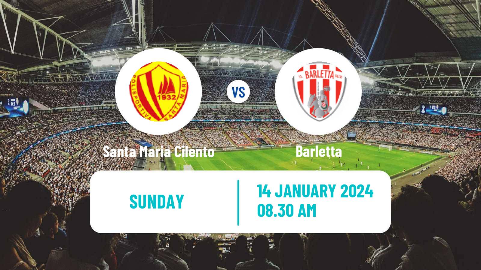 Soccer Italian Serie D - Group H Santa Maria Cilento - Barletta