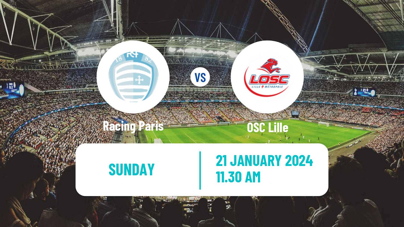 Soccer Coupe De France Racing Paris - Lille