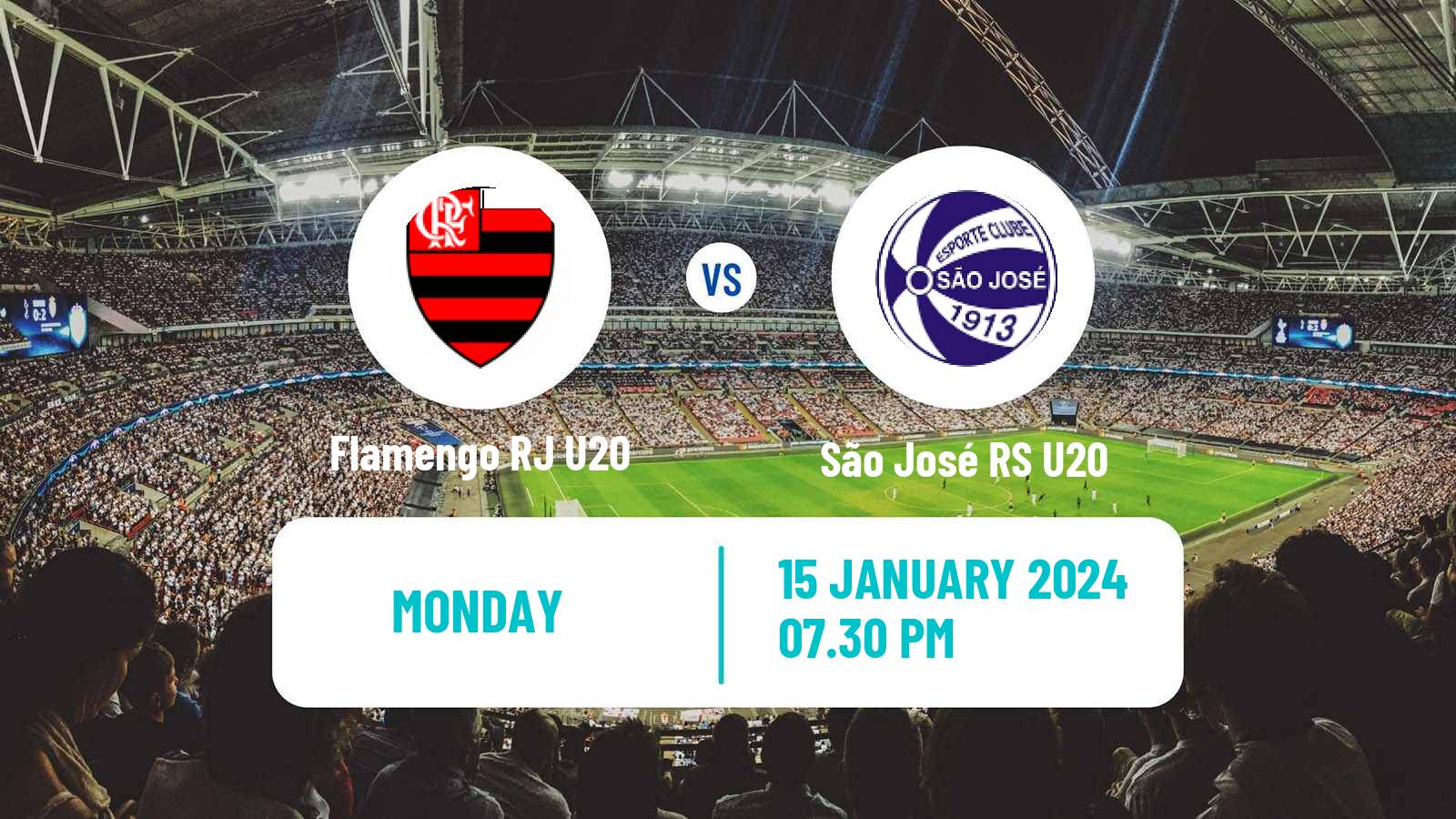 Soccer Brazilian Copa Sao Paulo de juniores Flamengo RJ U20 - São José-SP U20