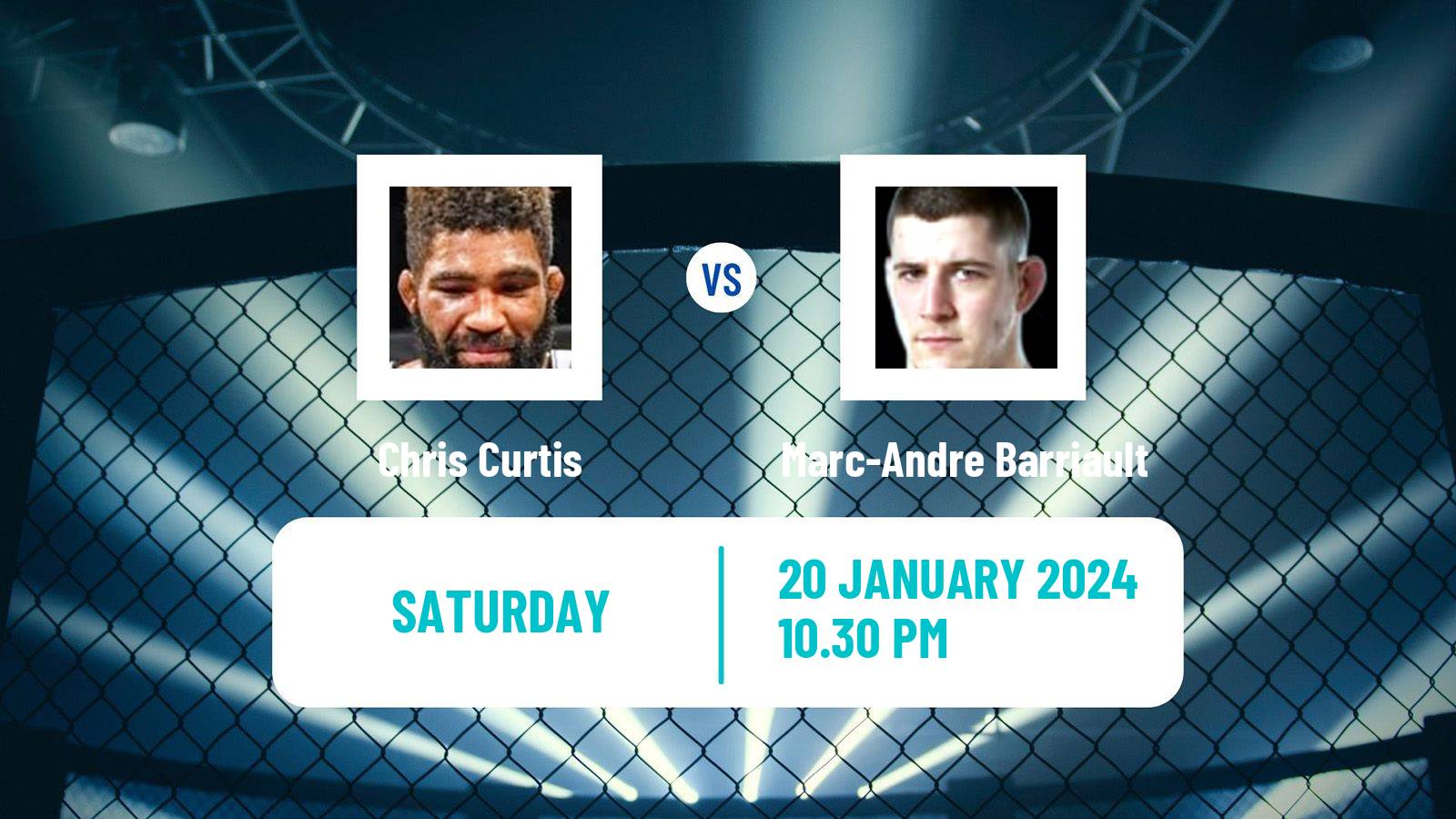 MMA Middleweight UFC Men Chris Curtis - Marc-Andre Barriault