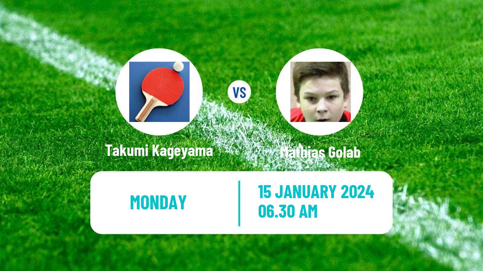 Table tennis Challenger Series Men Takumi Kageyama - Mathias Golab