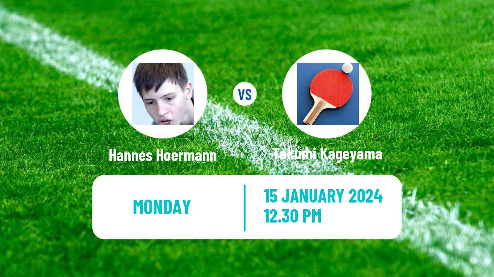Table tennis Challenger Series Men Hannes Hoermann - Takumi Kageyama