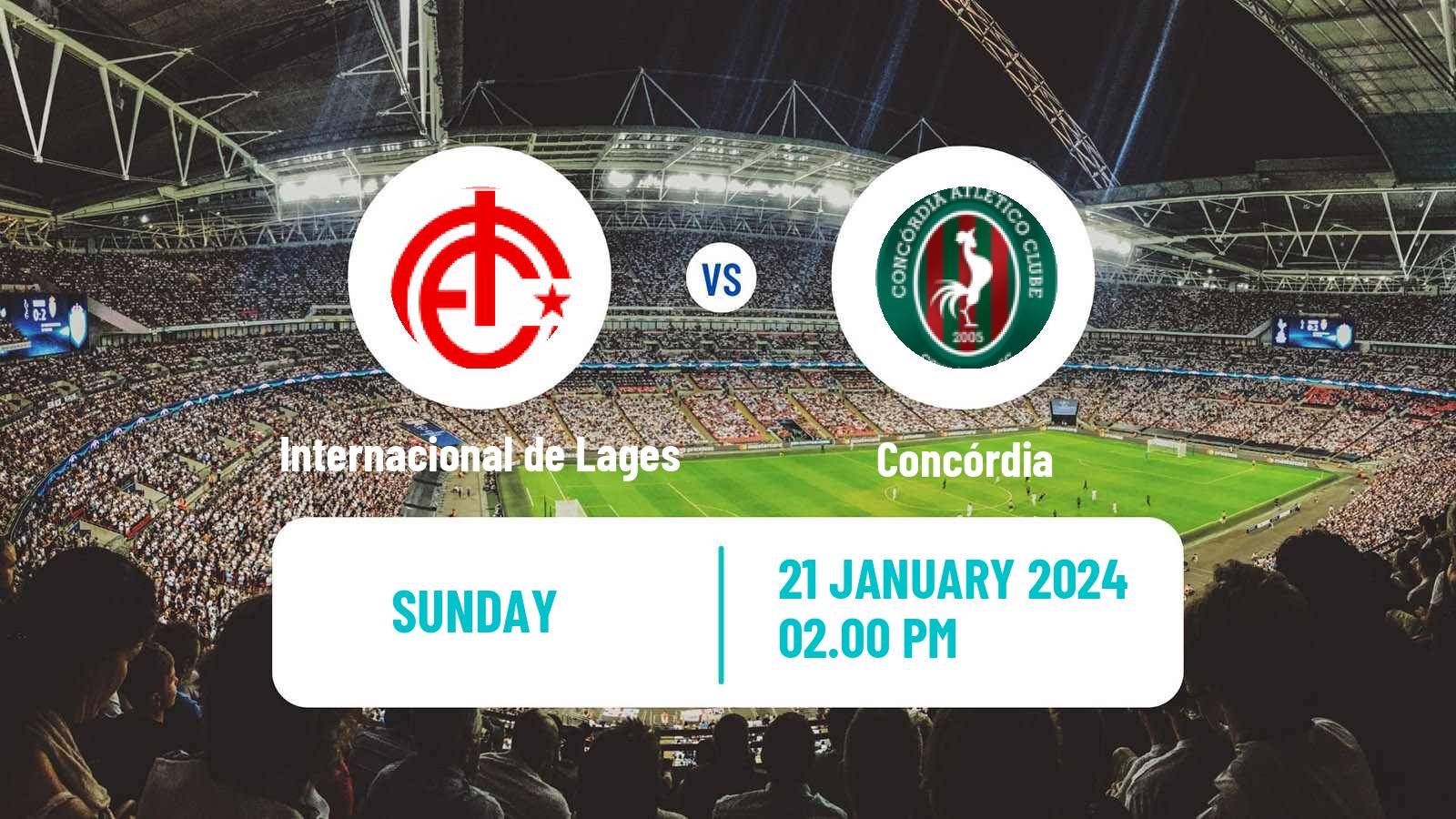 Soccer Brazilian Campeonato Catarinense Internacional de Lages - Concórdia