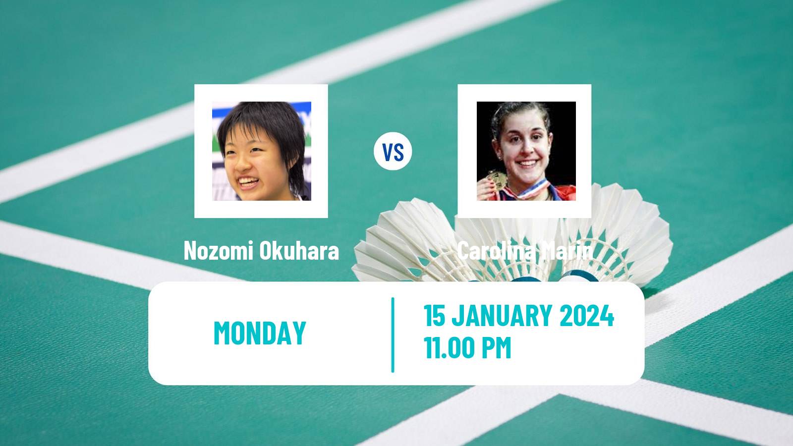 Badminton BWF World Tour India Open Women Nozomi Okuhara - Carolina Marin