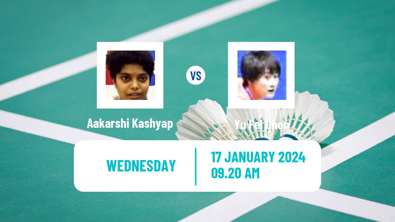 Badminton BWF World Tour India Open Women Aakarshi Kashyap - Yu Fei Chen