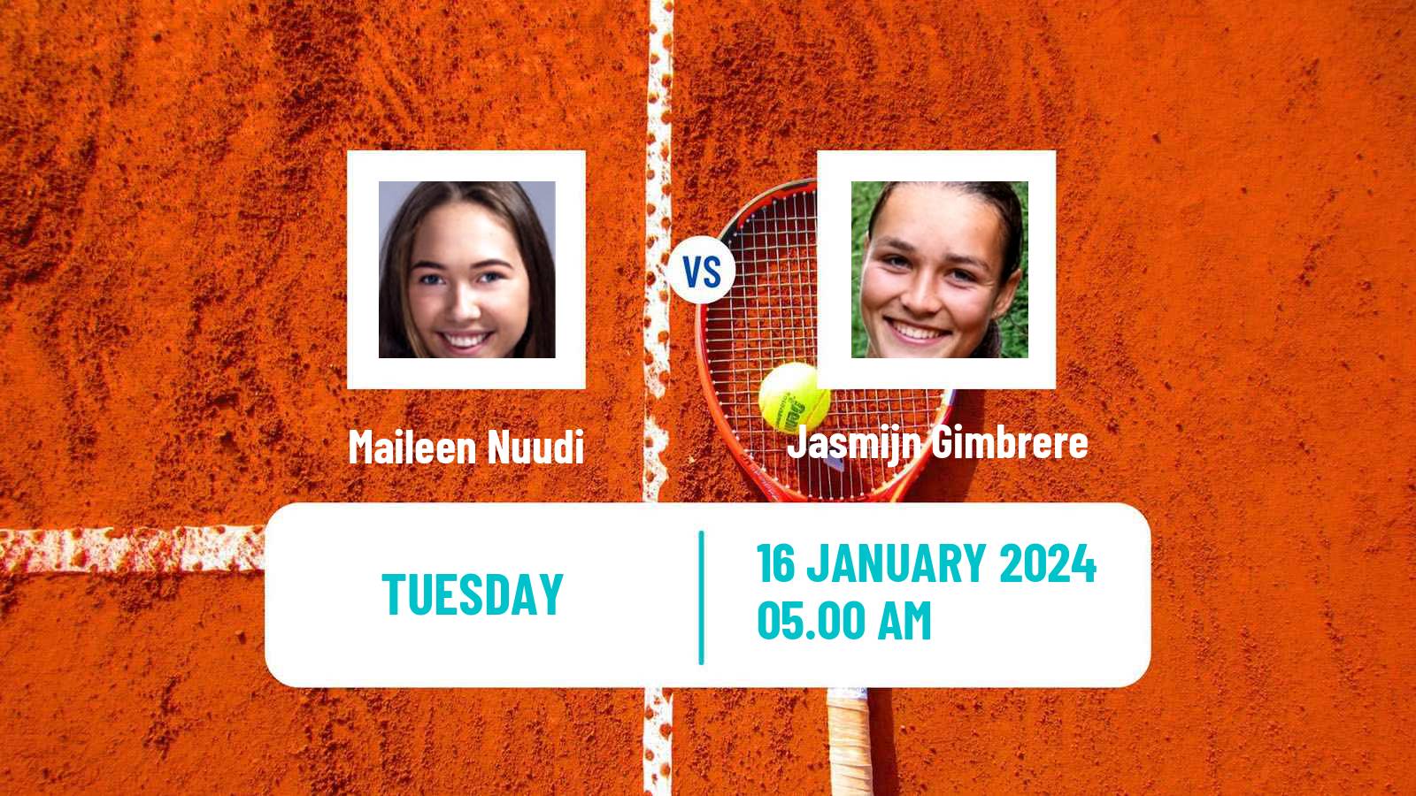 Tennis ITF W35 Sunderland Women Maileen Nuudi - Jasmijn Gimbrere