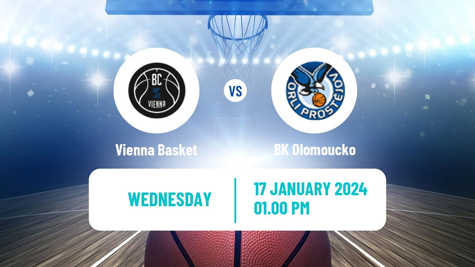 Basketball Alpe Adria Cup Vienna Basket - Olomoucko
