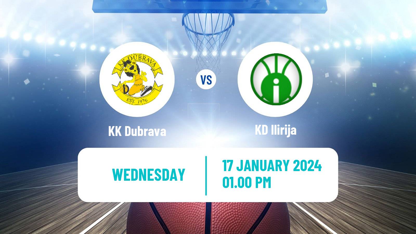 Basketball Alpe Adria Cup Dubrava - Ilirija