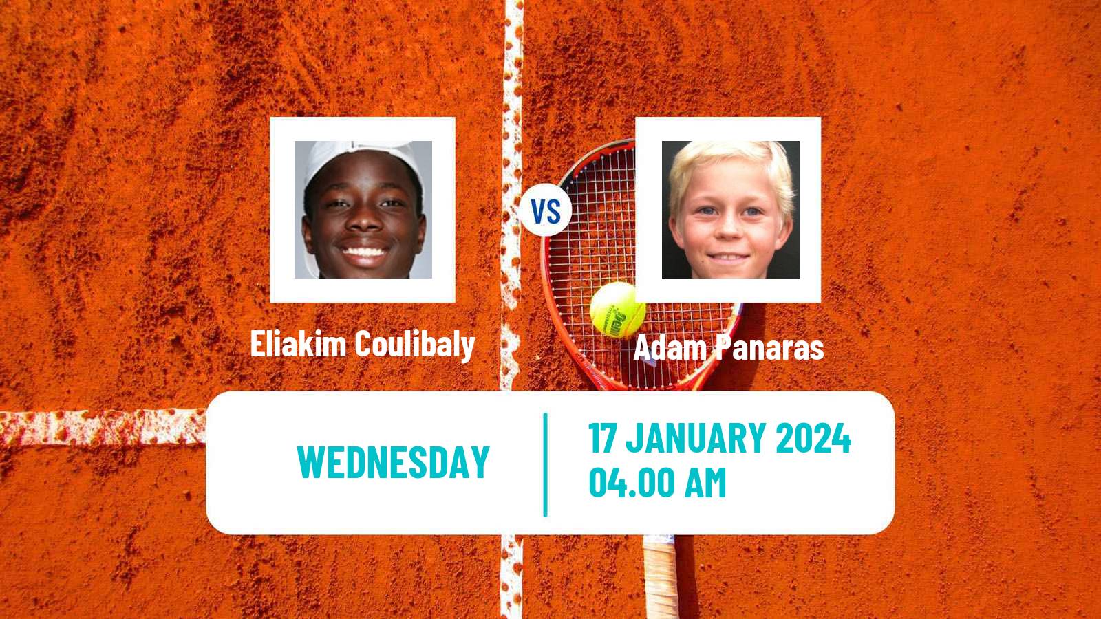 Tennis ITF M15 Bressuire Men Eliakim Coulibaly - Adam Panaras