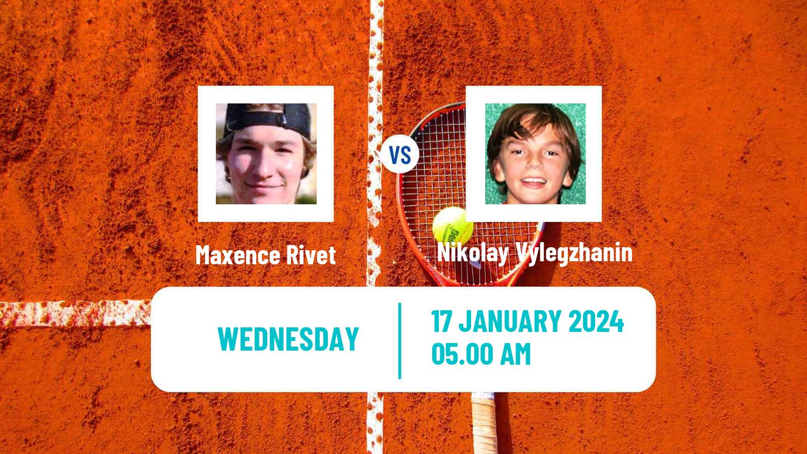 Tennis ITF M15 Monastir 3 Men Maxence Rivet - Nikolay Vylegzhanin