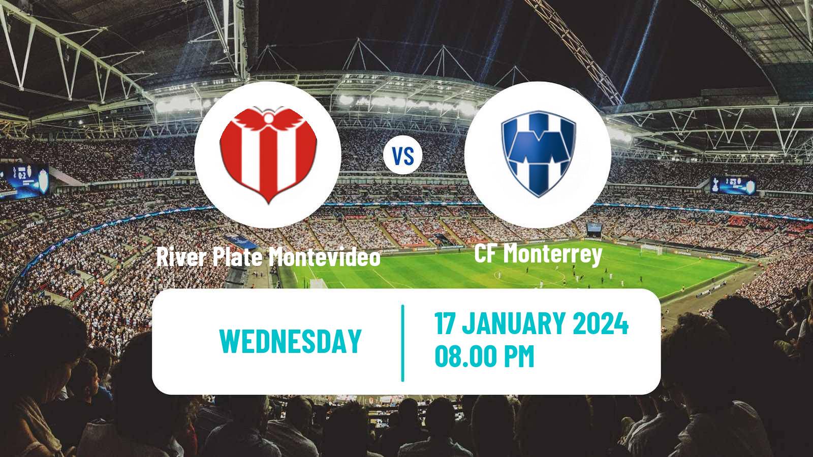 Soccer Club Friendly River Plate Montevideo - Monterrey