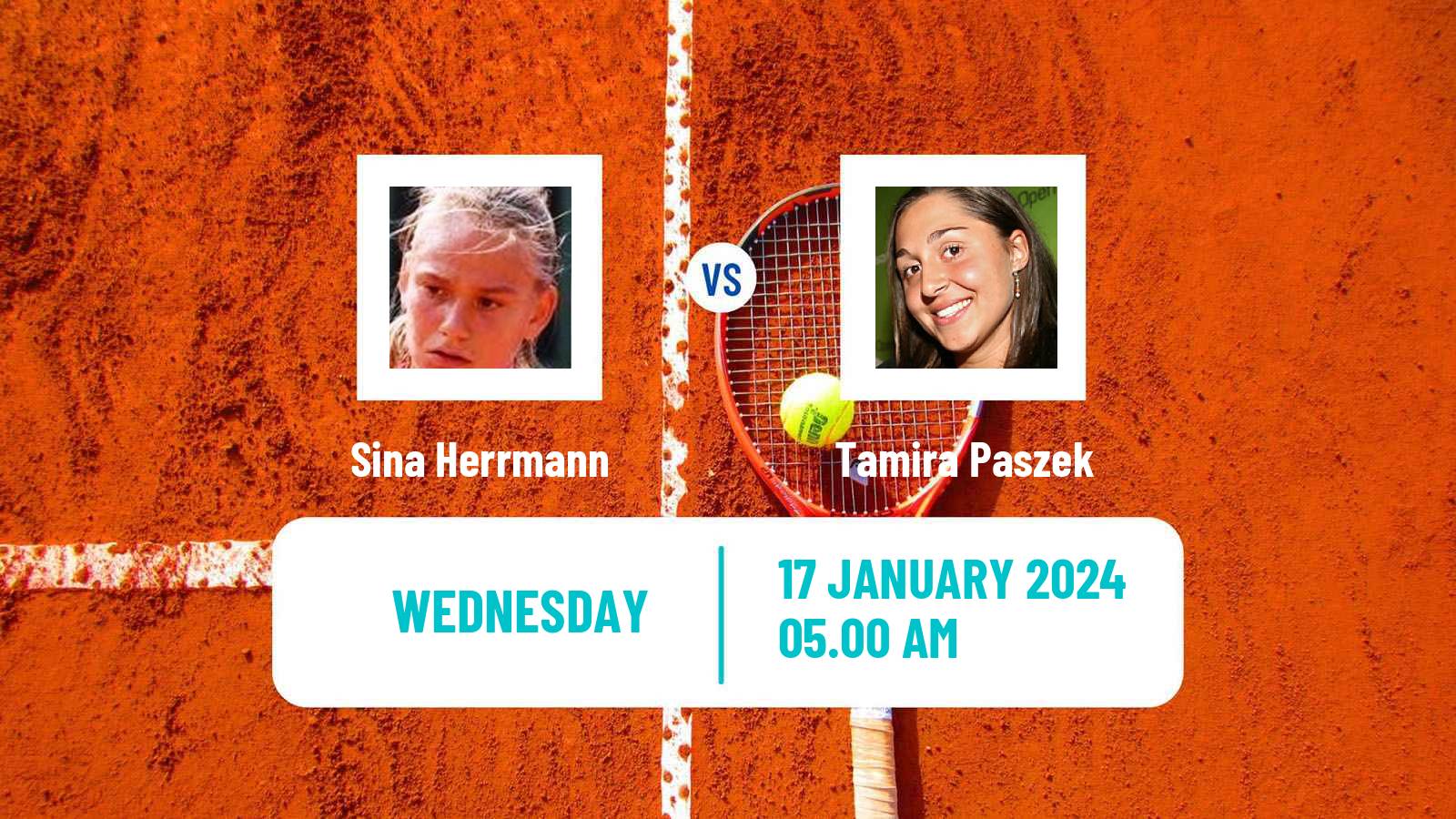 Tennis ITF W35 Petit Bourg Women Sina Herrmann - Tamira Paszek