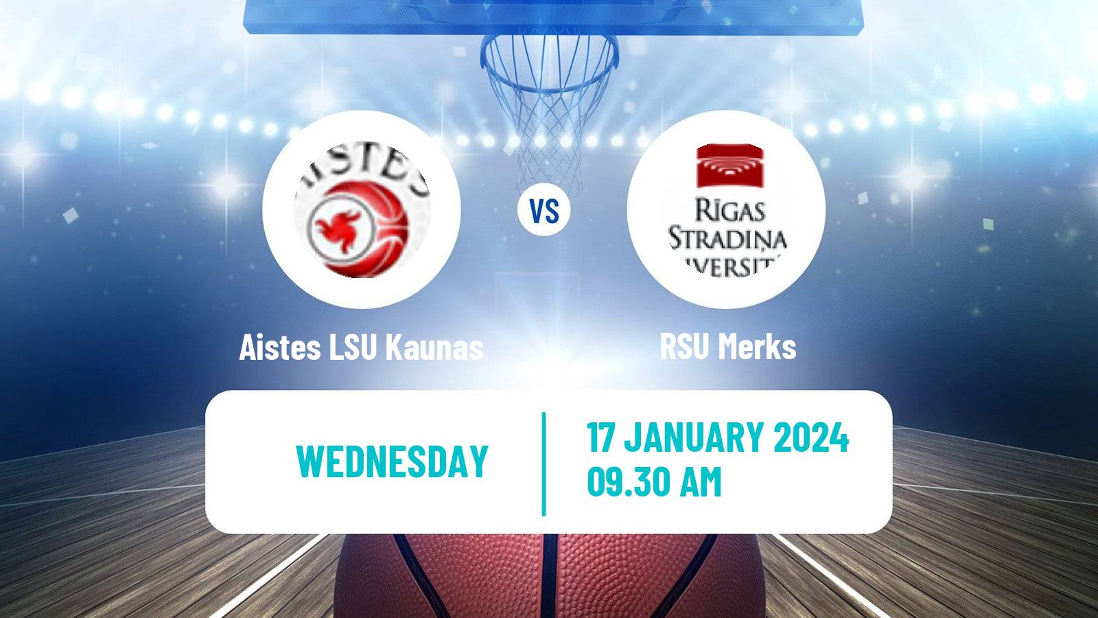 Basketball WBBL Aistes LSU Kaunas - RSU Merks