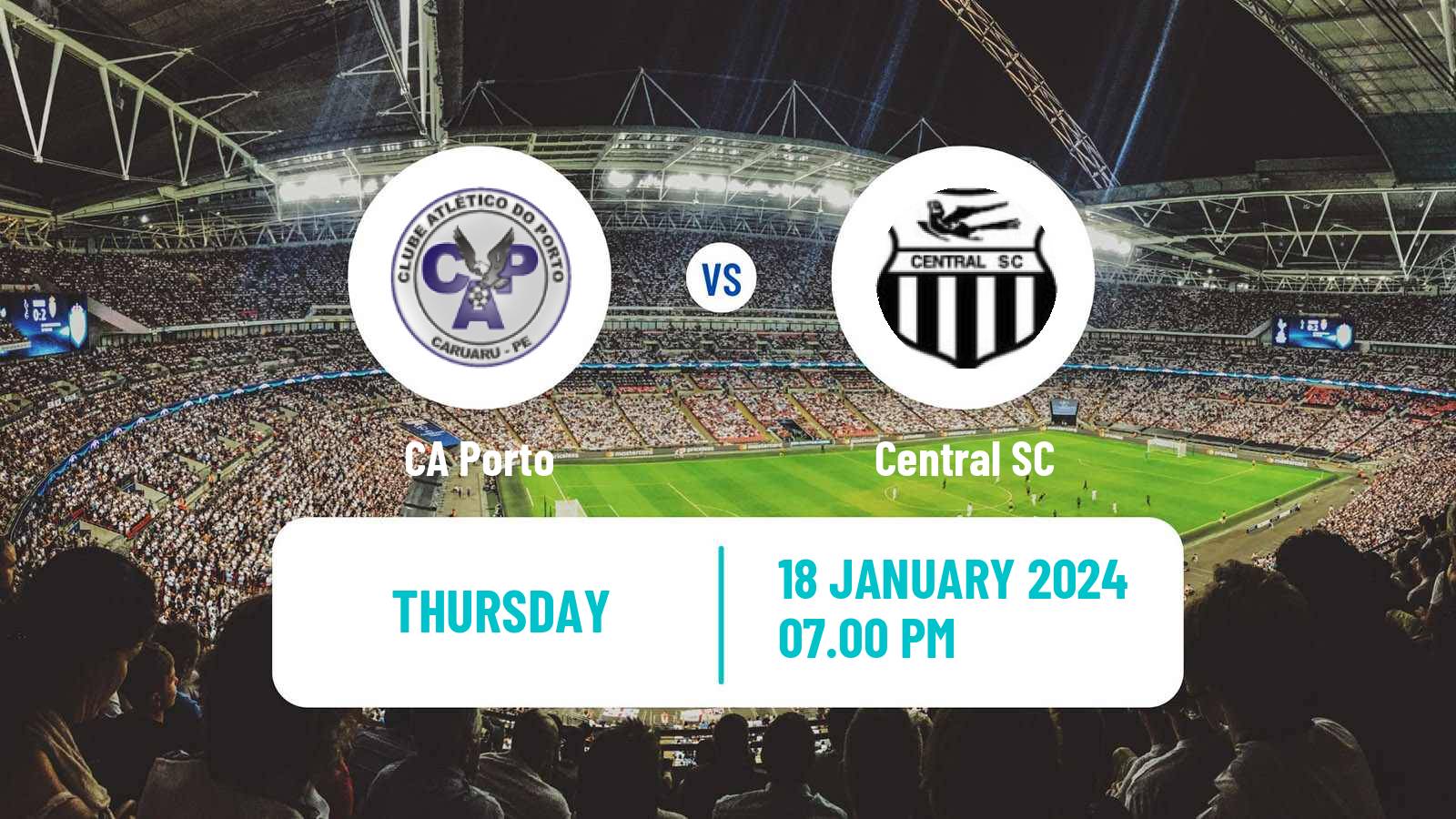 Soccer Brazilian Campeonato Pernambucano CA Porto - Central SC
