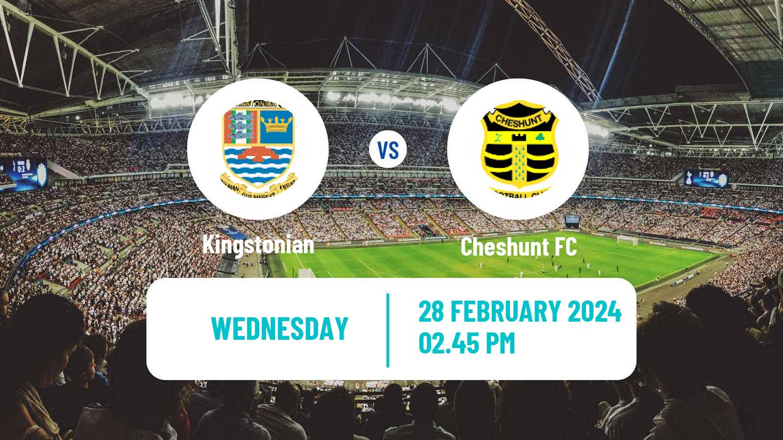 Soccer English Isthmian League Premier Division Kingstonian - Cheshunt