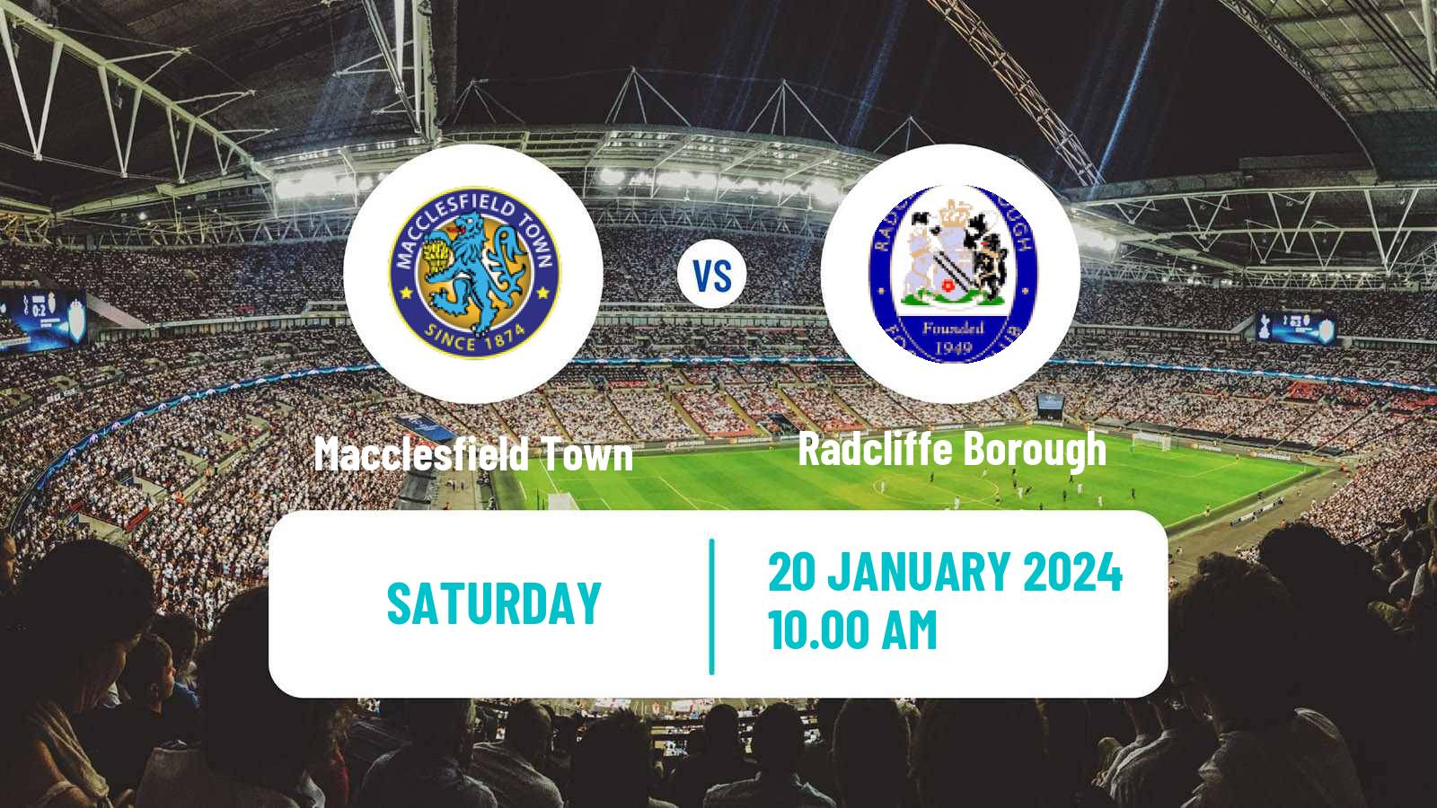 Soccer English NPL Premier Division Macclesfield Town - Radcliffe