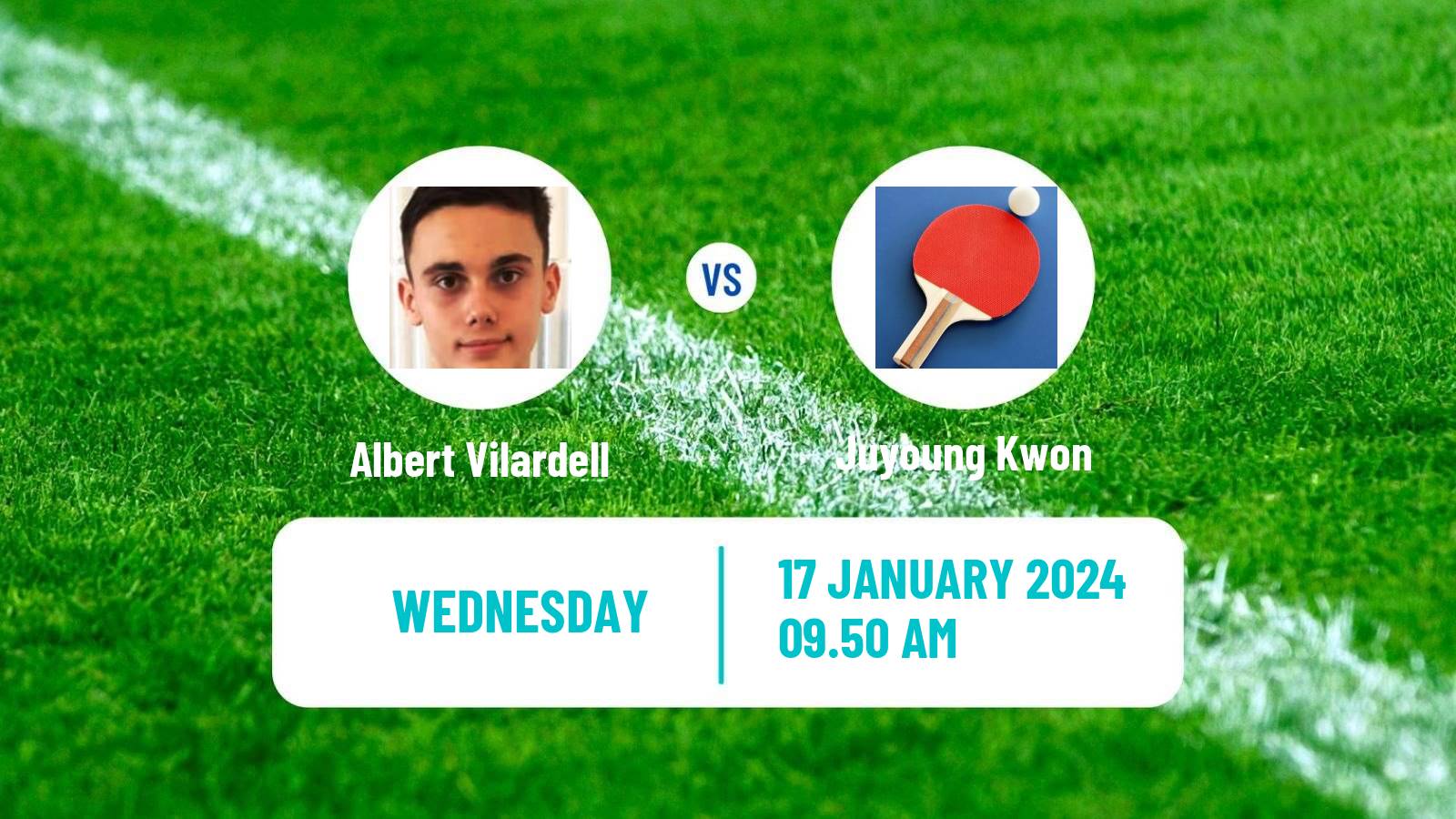 Table tennis Tt Star Series Men Albert Vilardell - Juyoung Kwon