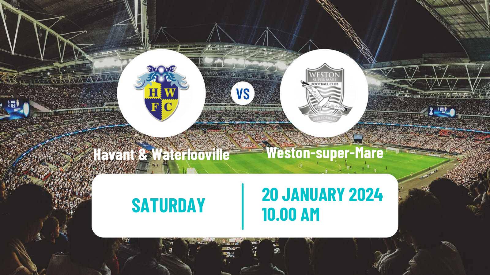 Soccer English National League South Havant & Waterlooville - Weston-super-Mare