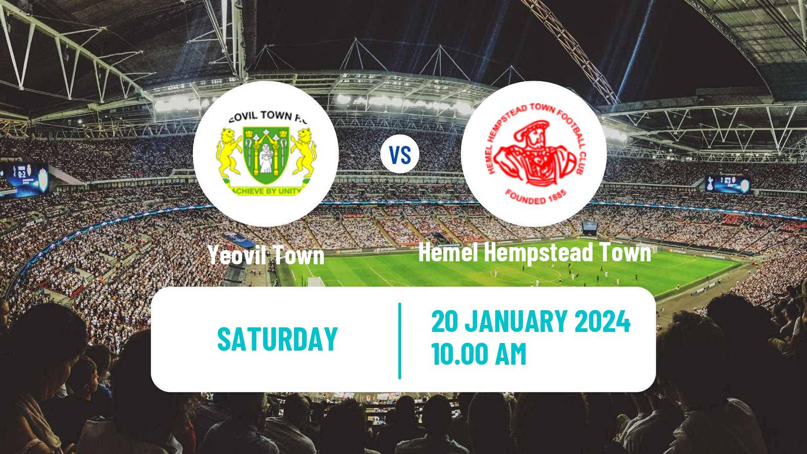 Soccer English National League South Yeovil Town - Hemel Hempstead Town