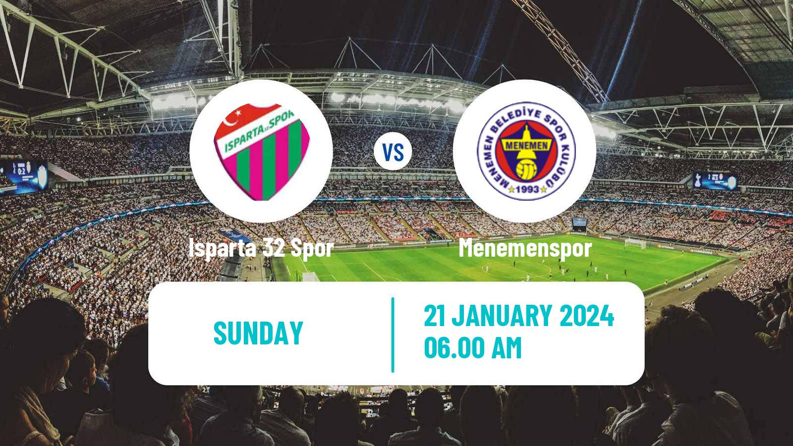 Soccer Turkish Second League Red Group Isparta 32 Spor - Menemenspor
