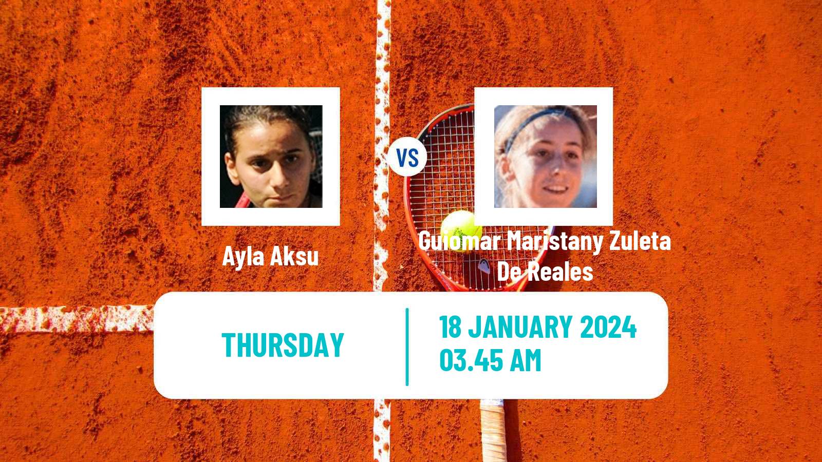 Tennis ITF W50 Antalya Women Ayla Aksu - Guiomar Maristany Zuleta De Reales