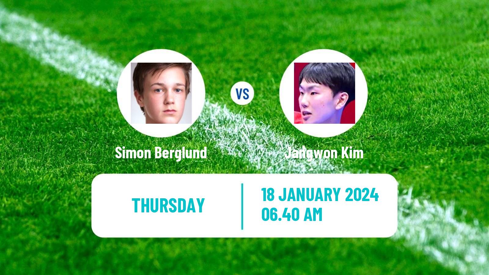 Table tennis Tt Star Series Men Simon Berglund - Jangwon Kim