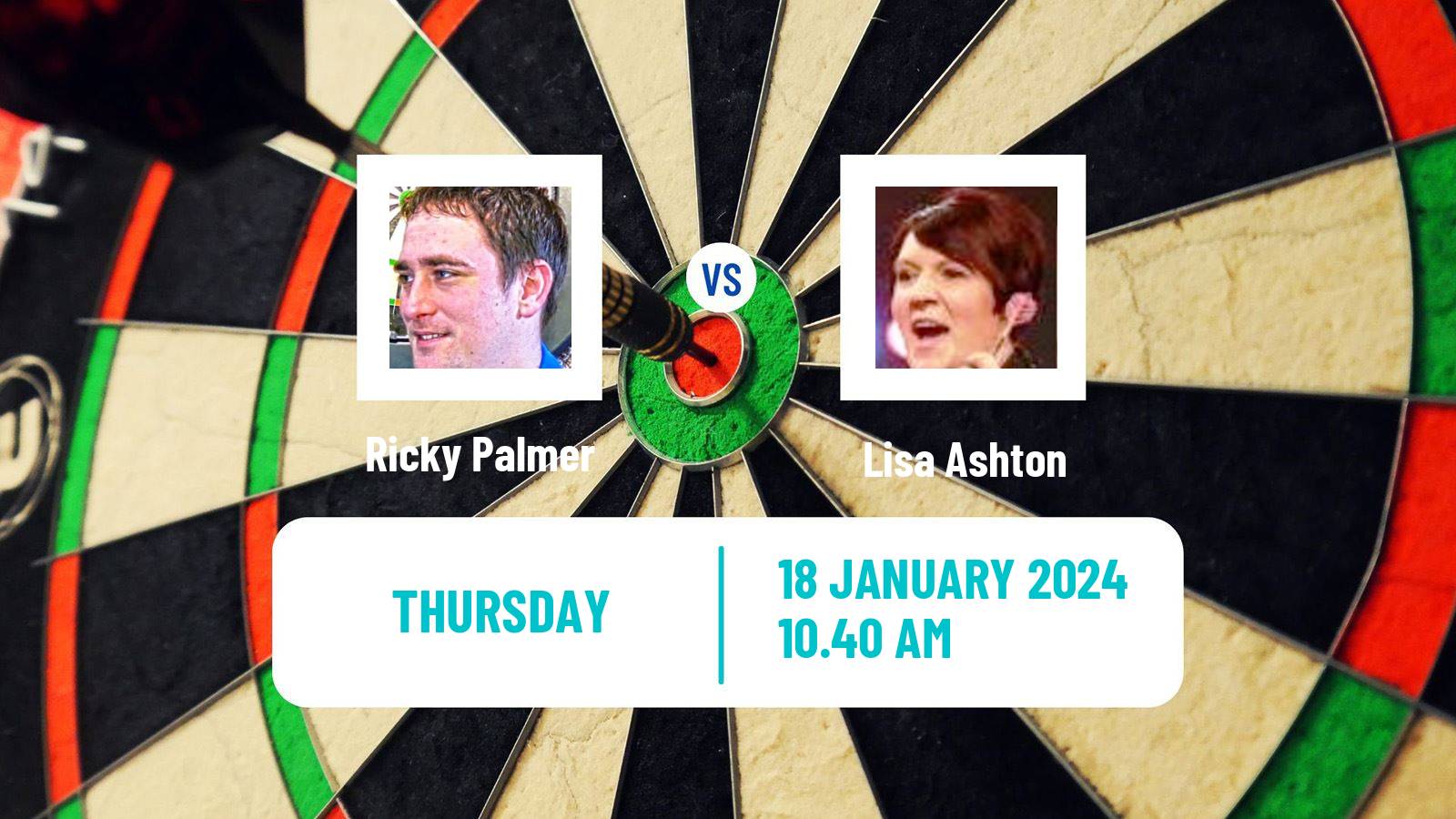 Darts Modus Super Series Ricky Palmer - Lisa Ashton