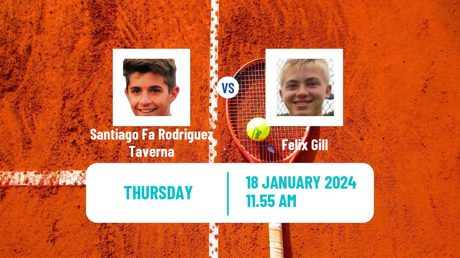 Tennis Buenos Aires 2 Challenger Men Santiago Fa Rodriguez Taverna - Felix Gill