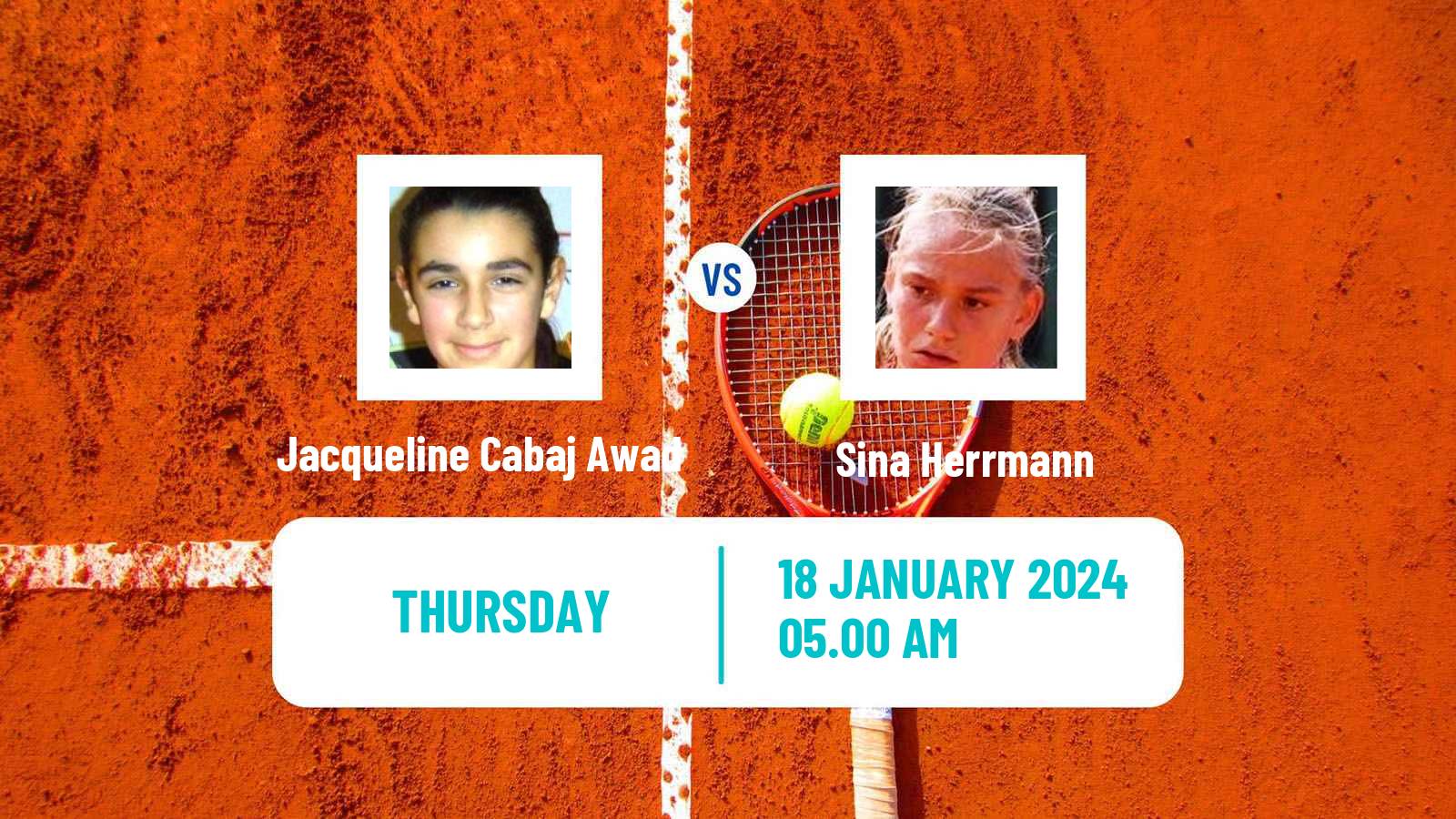 Tennis ITF W35 Petit Bourg Women Jacqueline Cabaj Awad - Sina Herrmann