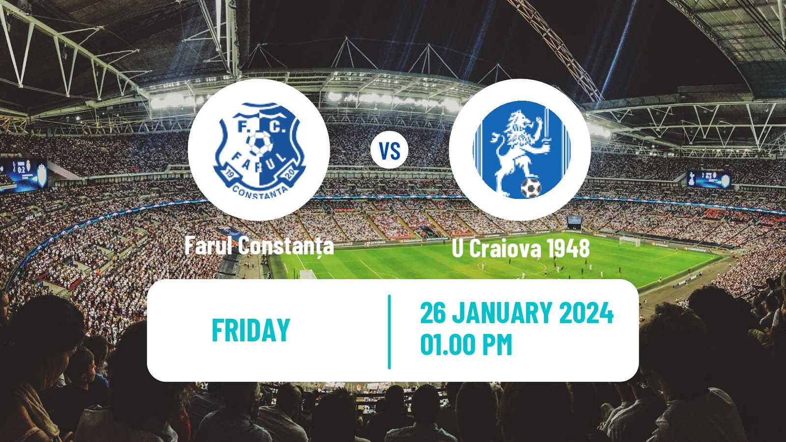 Soccer Romanian Liga 1 Farul Constanța - U Craiova 1948