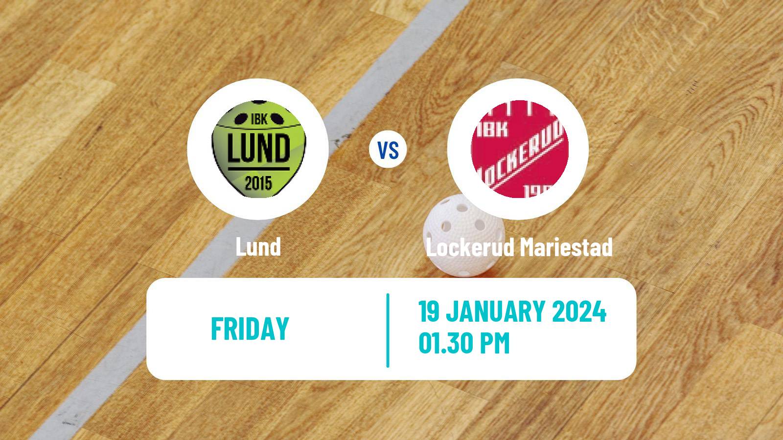 Floorball Swedish Superligan Floorball Women Lund - Lockerud Mariestad
