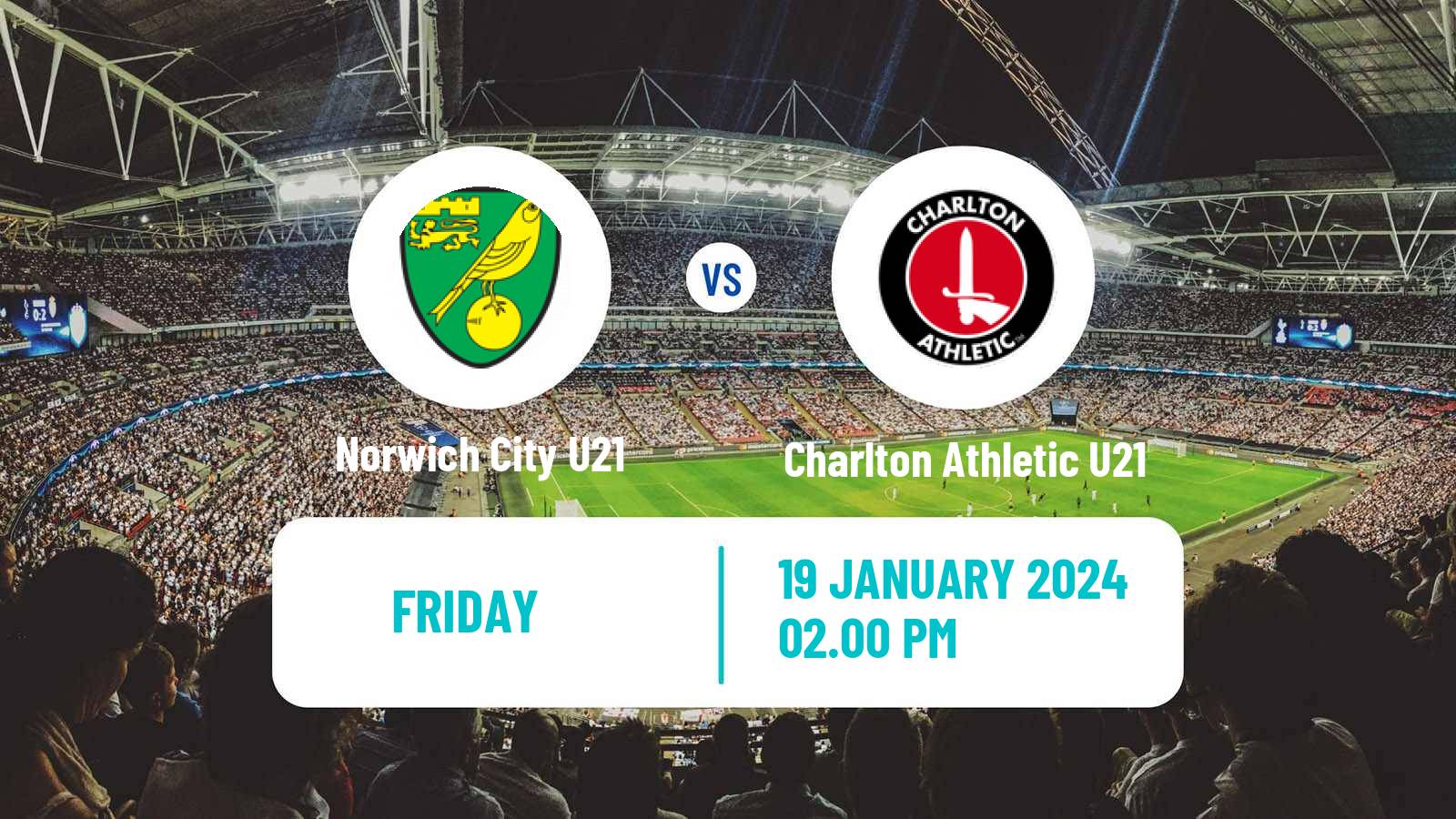 Soccer English Premier League Cup Norwich City U21 - Charlton Athletic U21